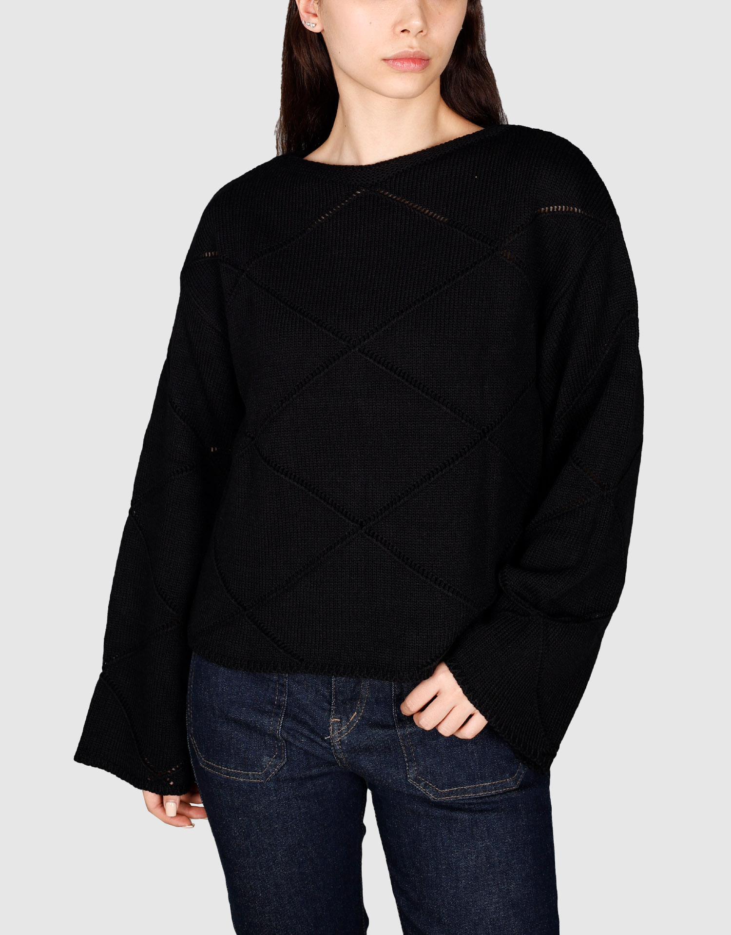 بلوز لوزی مشکی