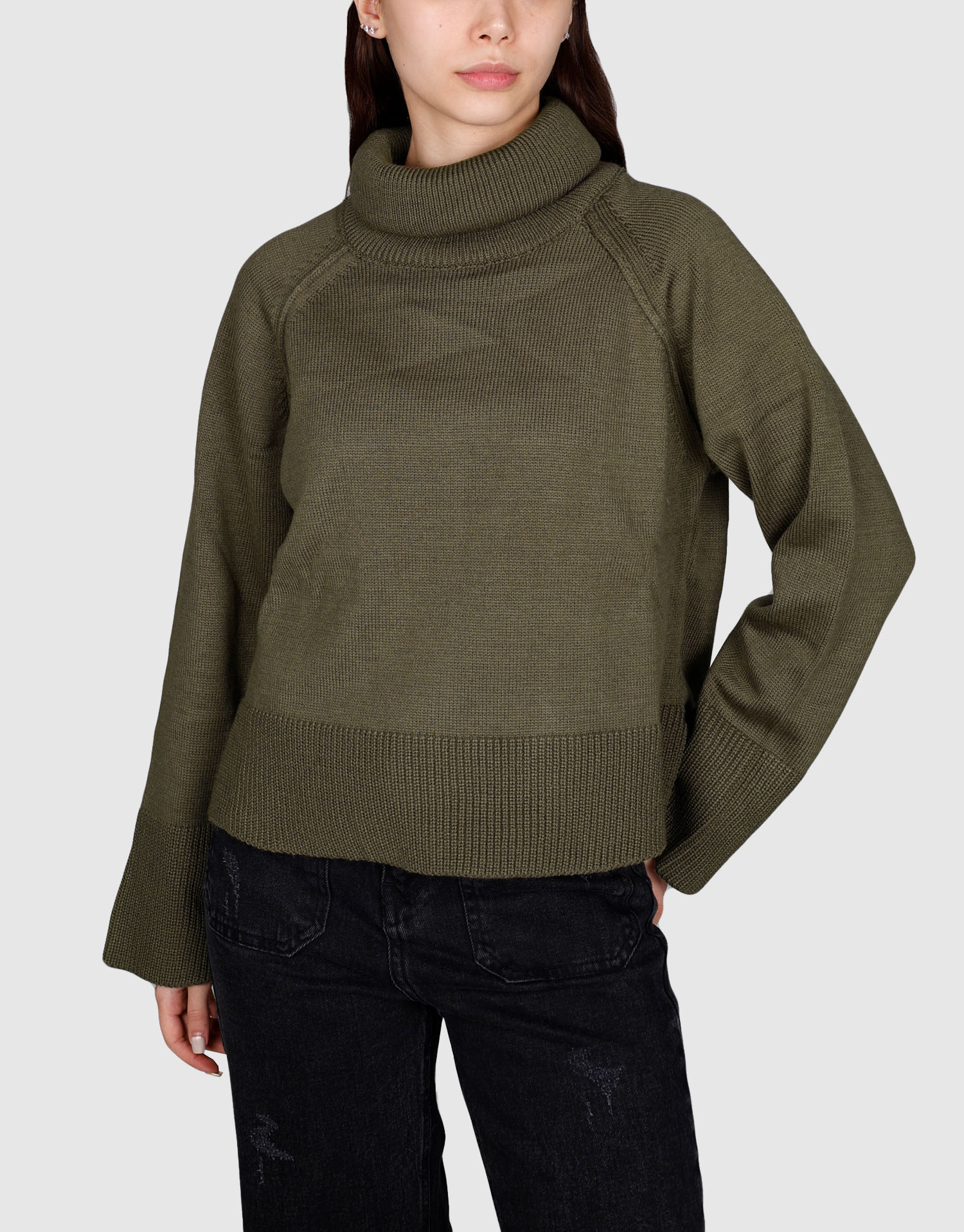 بلوز کثیف دوزی زیتونی