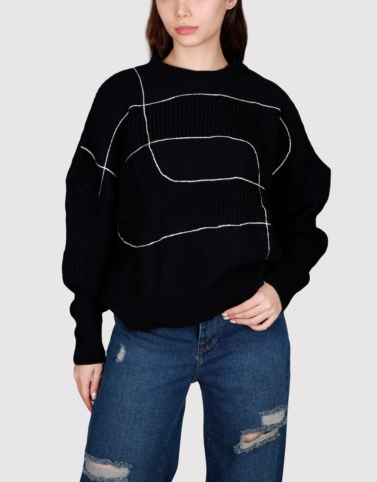 بلوز دوخت از رو مشکی