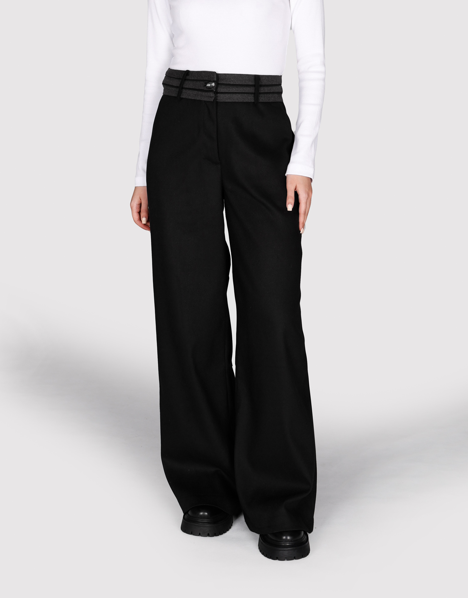 شلوار کمر نارنگ مشکی