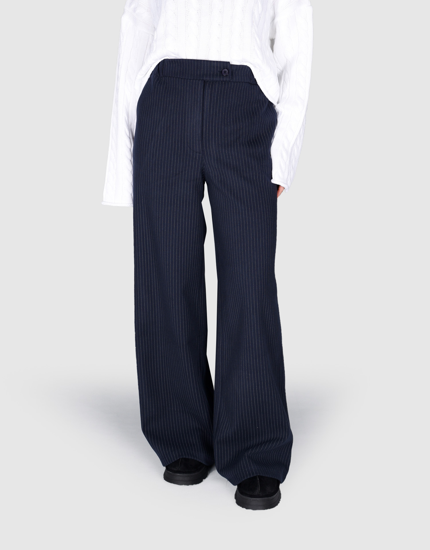 شلوار دیپلمات پشمی سرمه ای