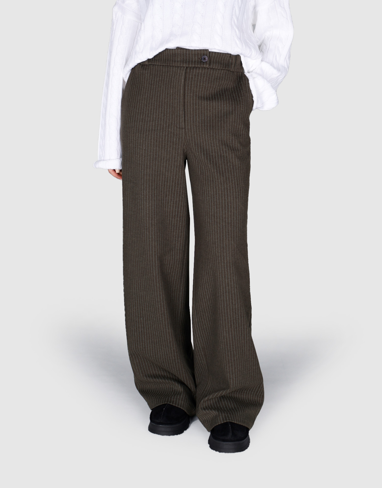 شلوار دیپلمات پشمی قهوه ای