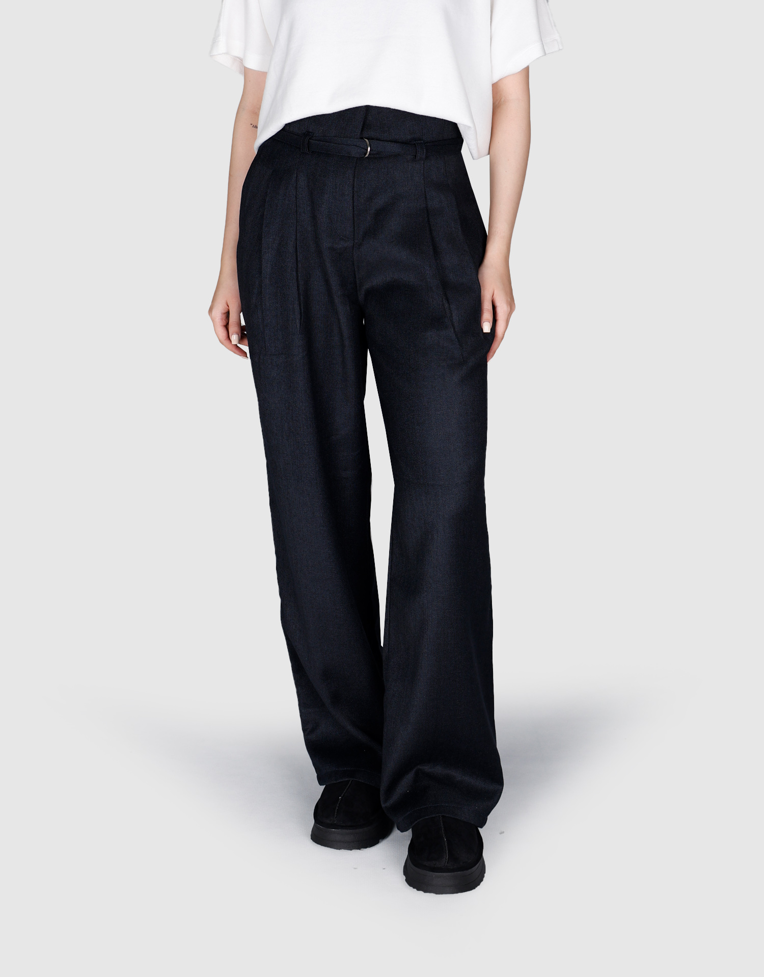 شلوار دو پیلی سرمه ای