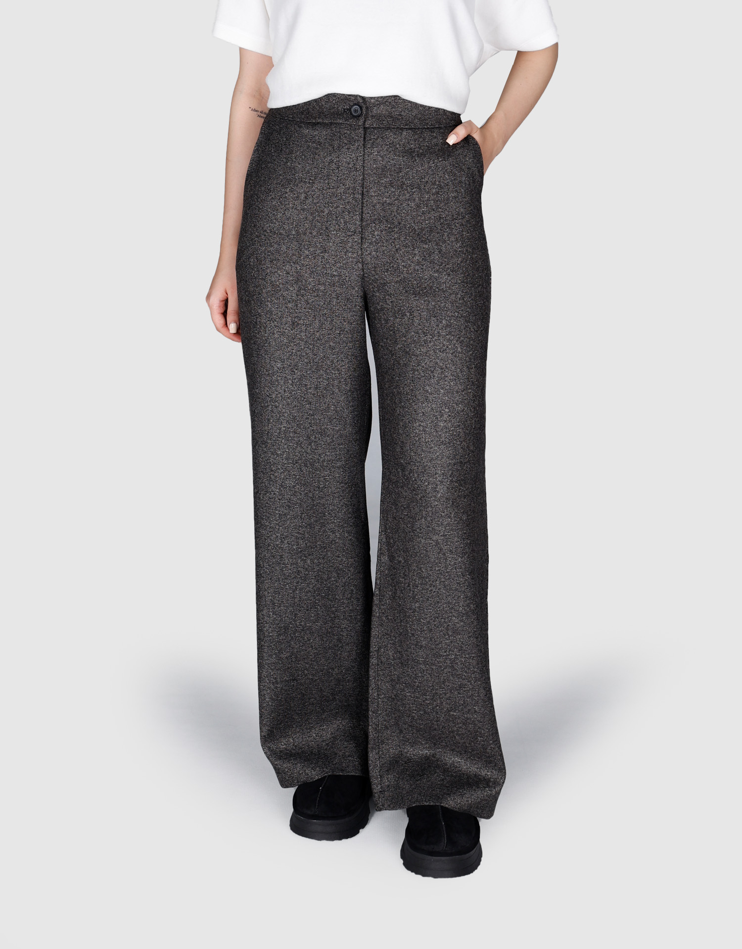 شلوار برش هفتی هشتی ذغالی