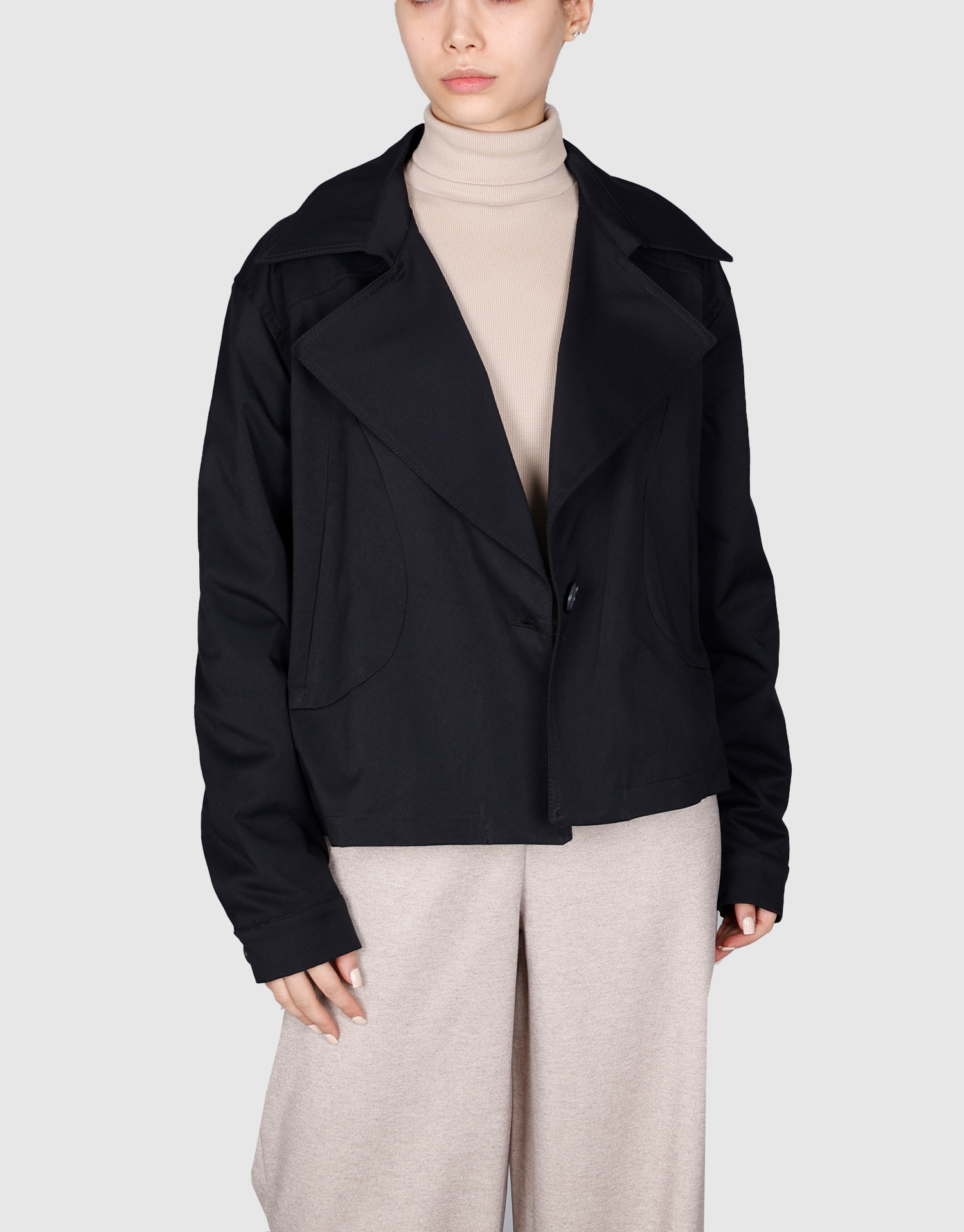 بارانی بغل تیکه مشکی