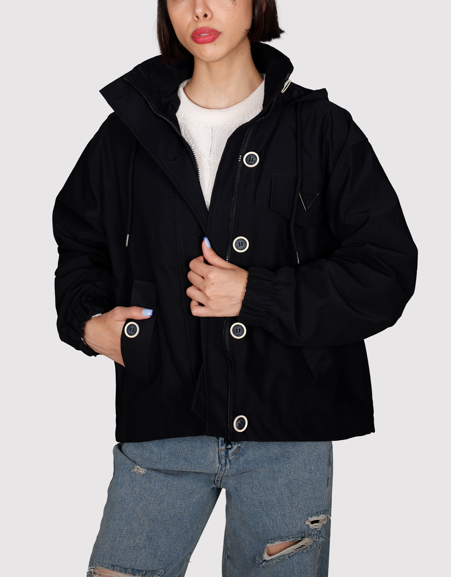 کاپشن آستین کش