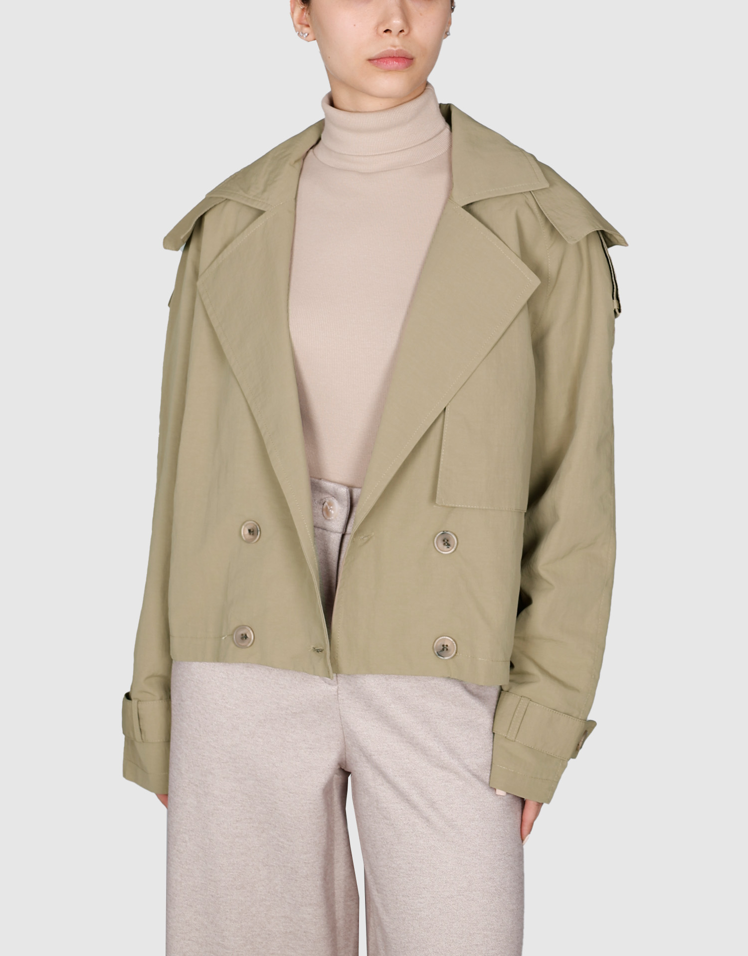 بارانی کلاهدار نسکافه ای