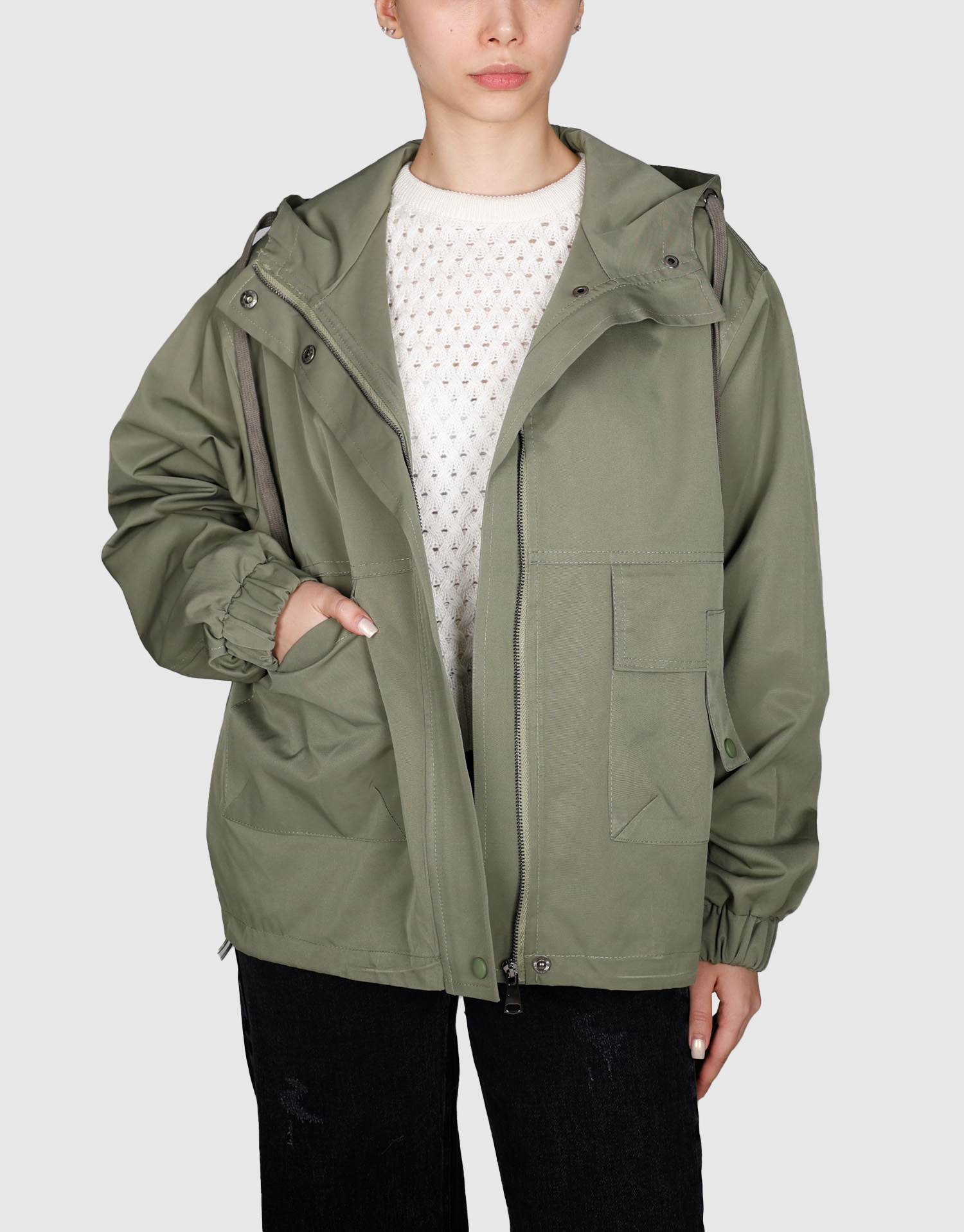 کاپشن دو جیب بزرگ