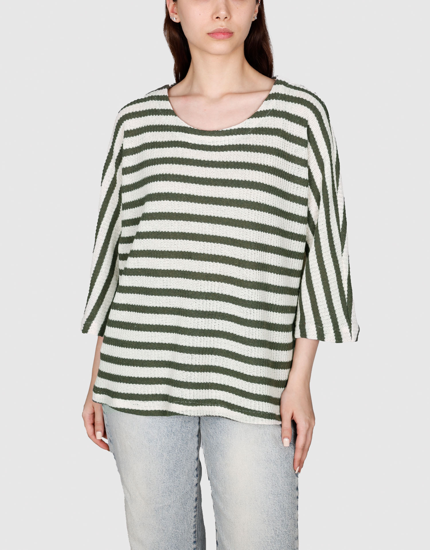 تونیک کیمونو کرم سبز