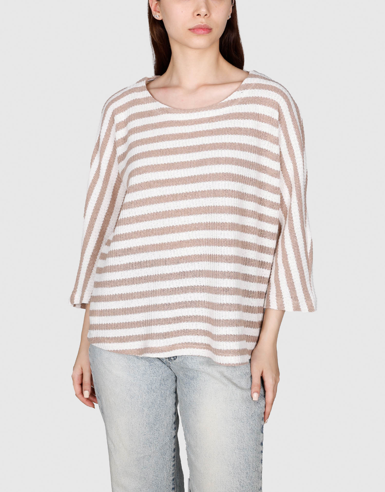 تونیک کیمونو کرم نسکافه ای