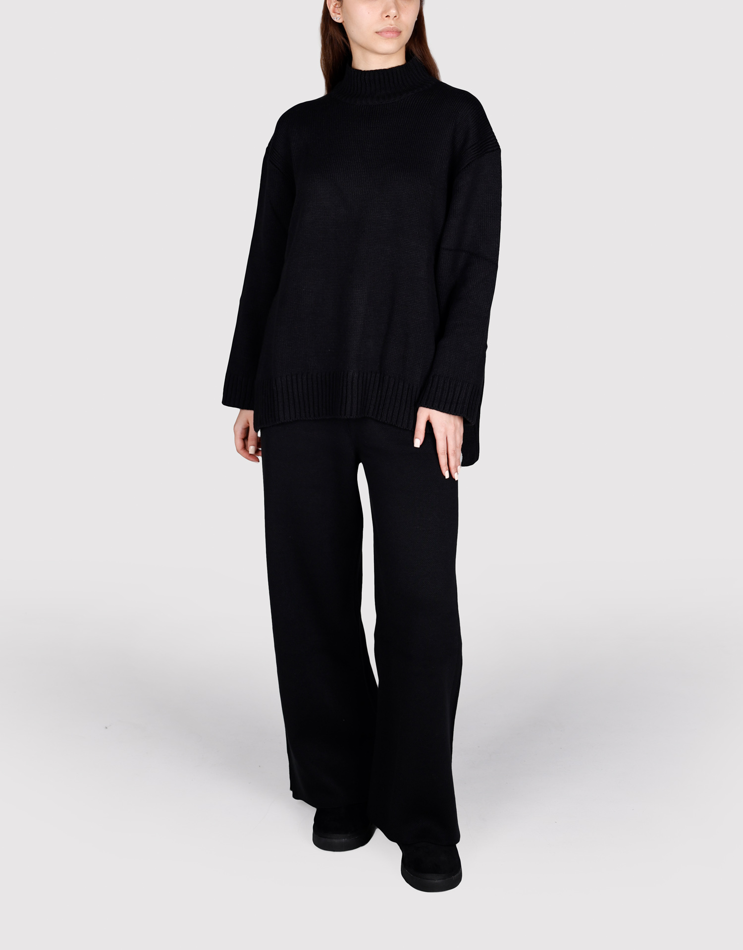 بلوز شلوار یقه ایستاده مشکی