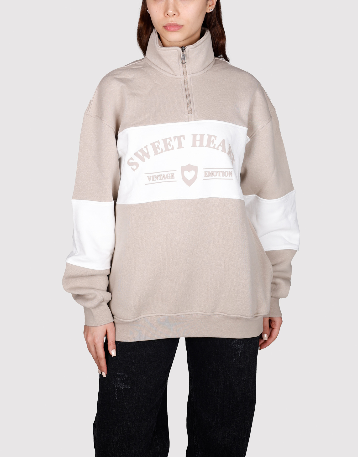 بلوز نیم زیپ SWEET HEART