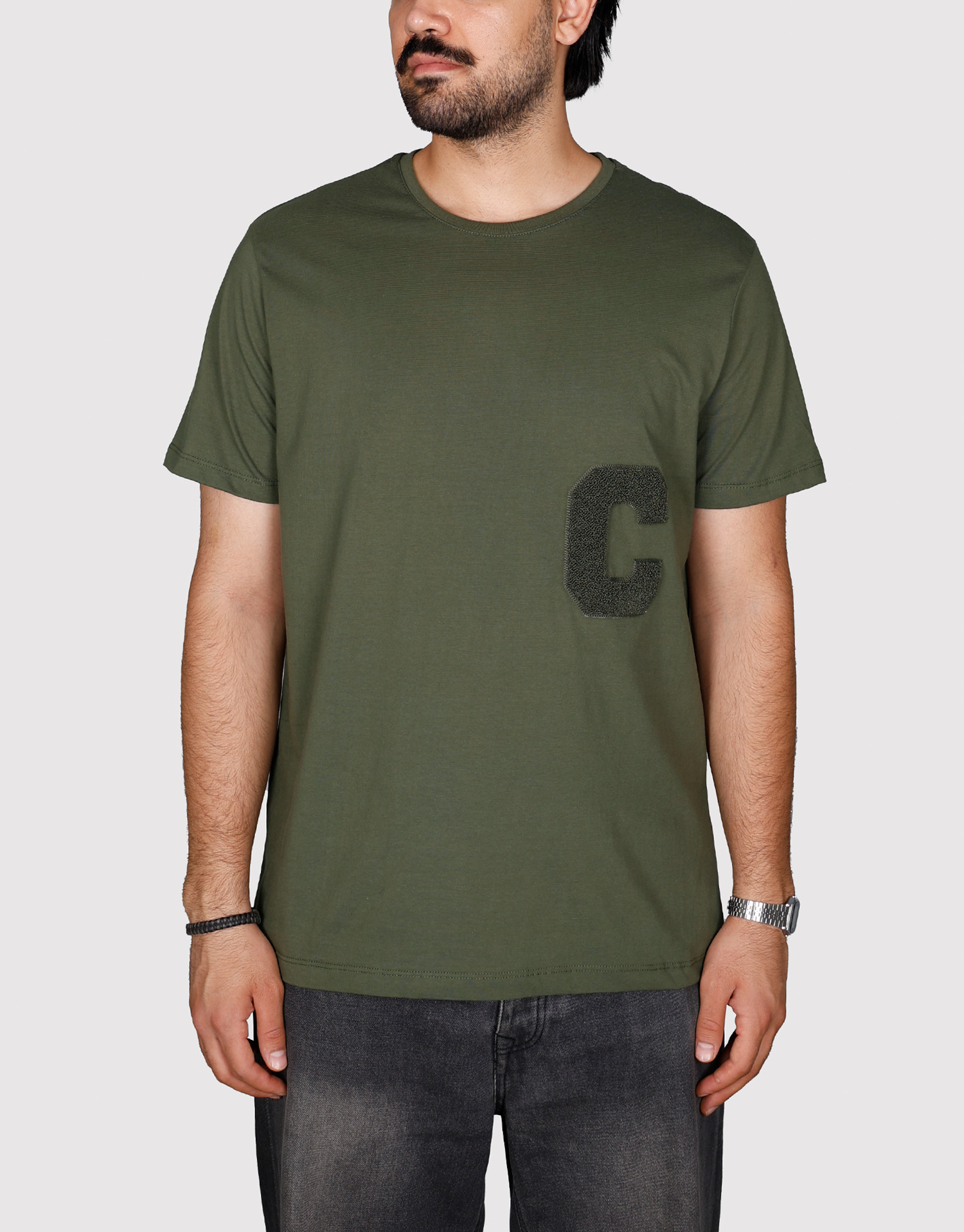 تیشرت گلدوزی C مردانه