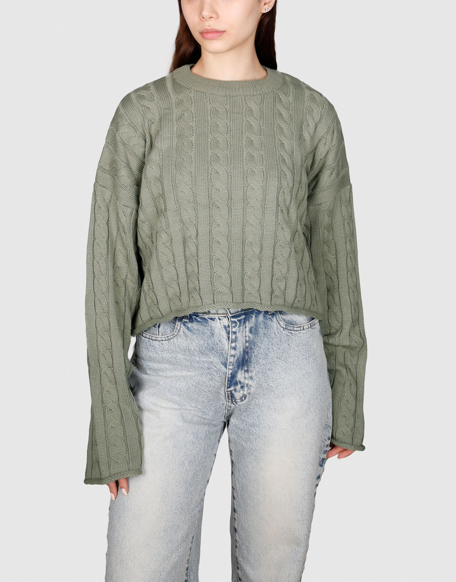 بلوز کراپ گیس بافت سدری