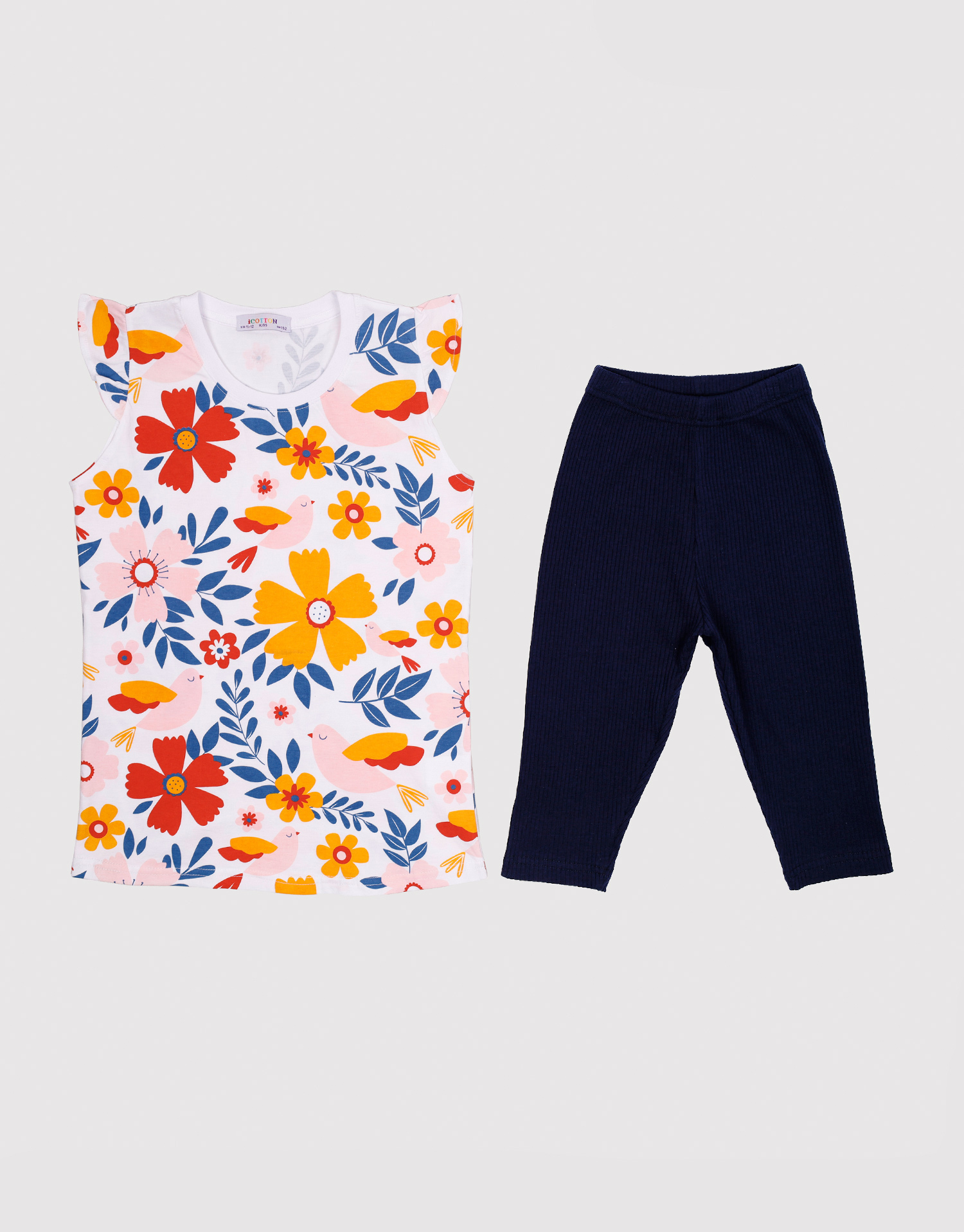 تیشرت و شلوارک گل های بهار