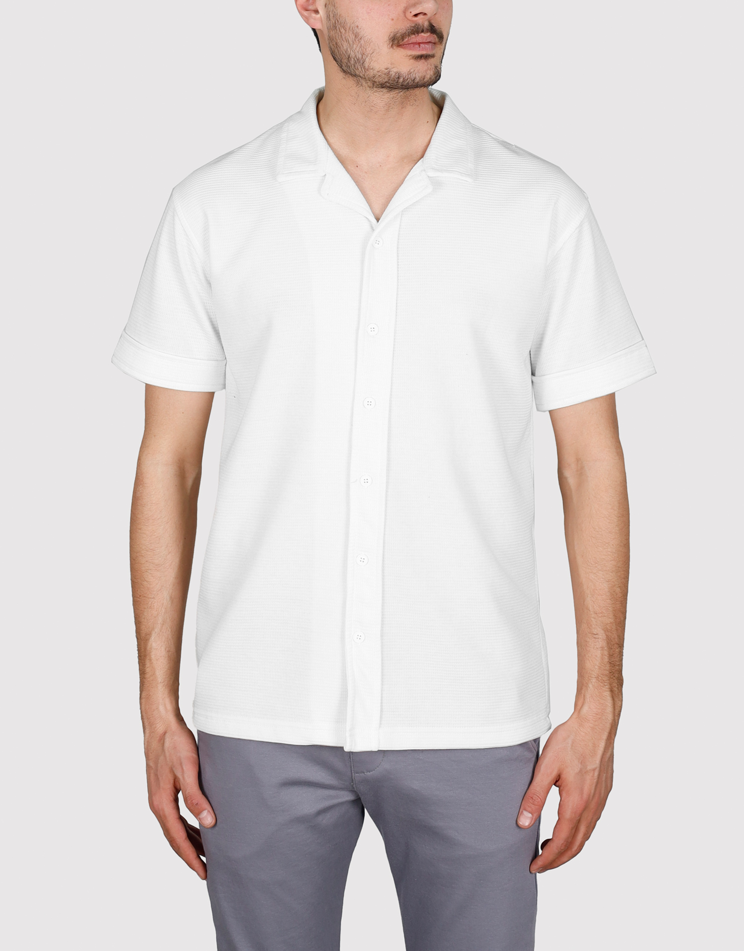 پیراهن بیسکوییتی یقه انگلیسی