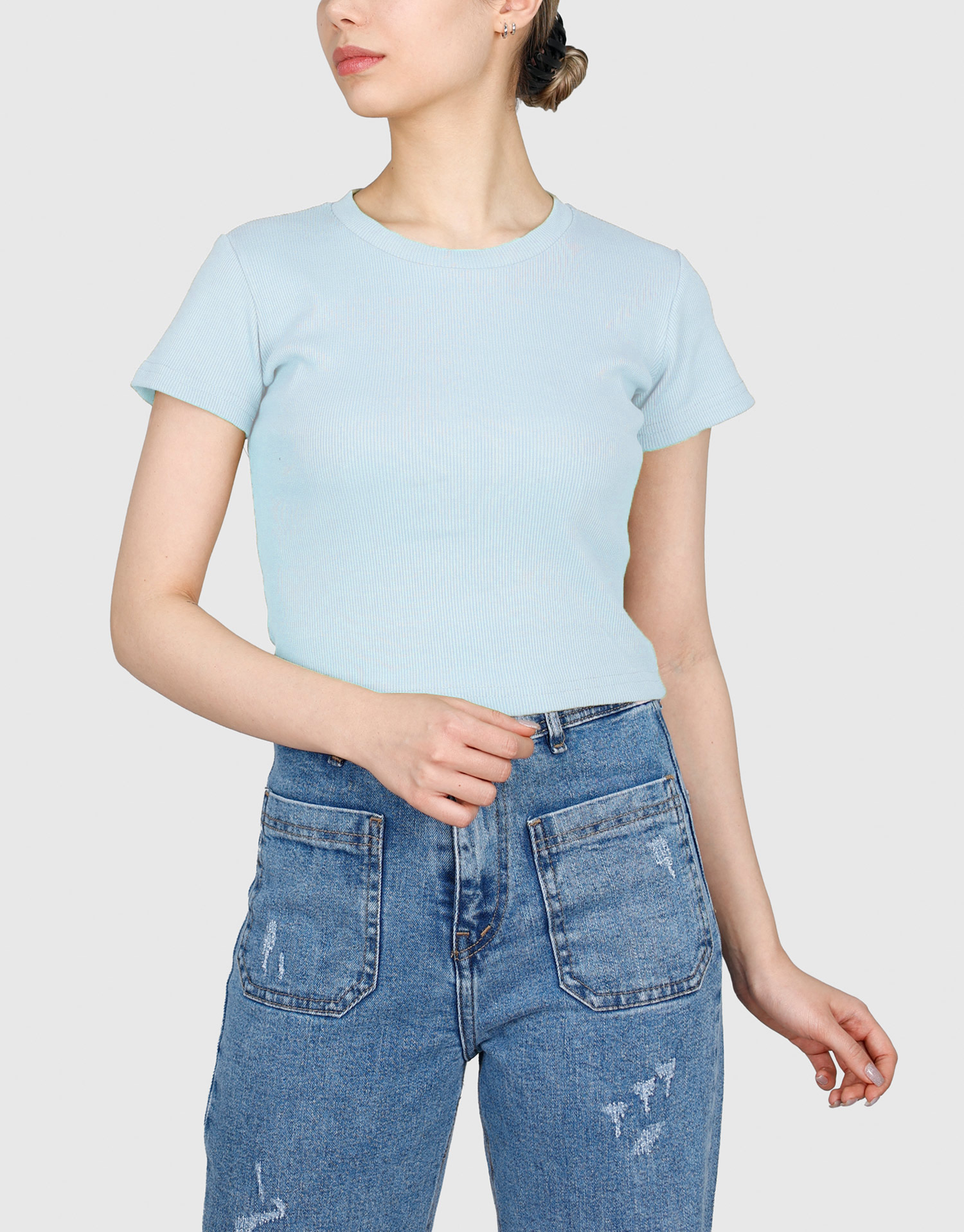 تیشرت کراپ کبریتی