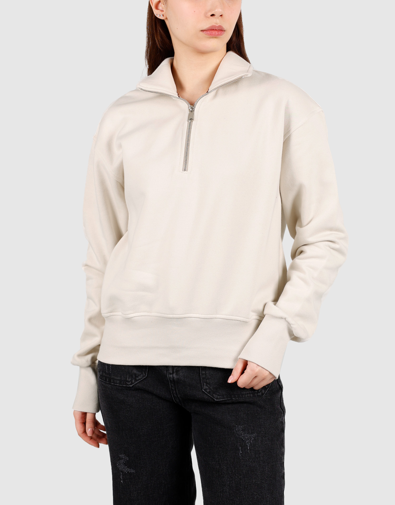 بلوز نیم زیپ زنانه