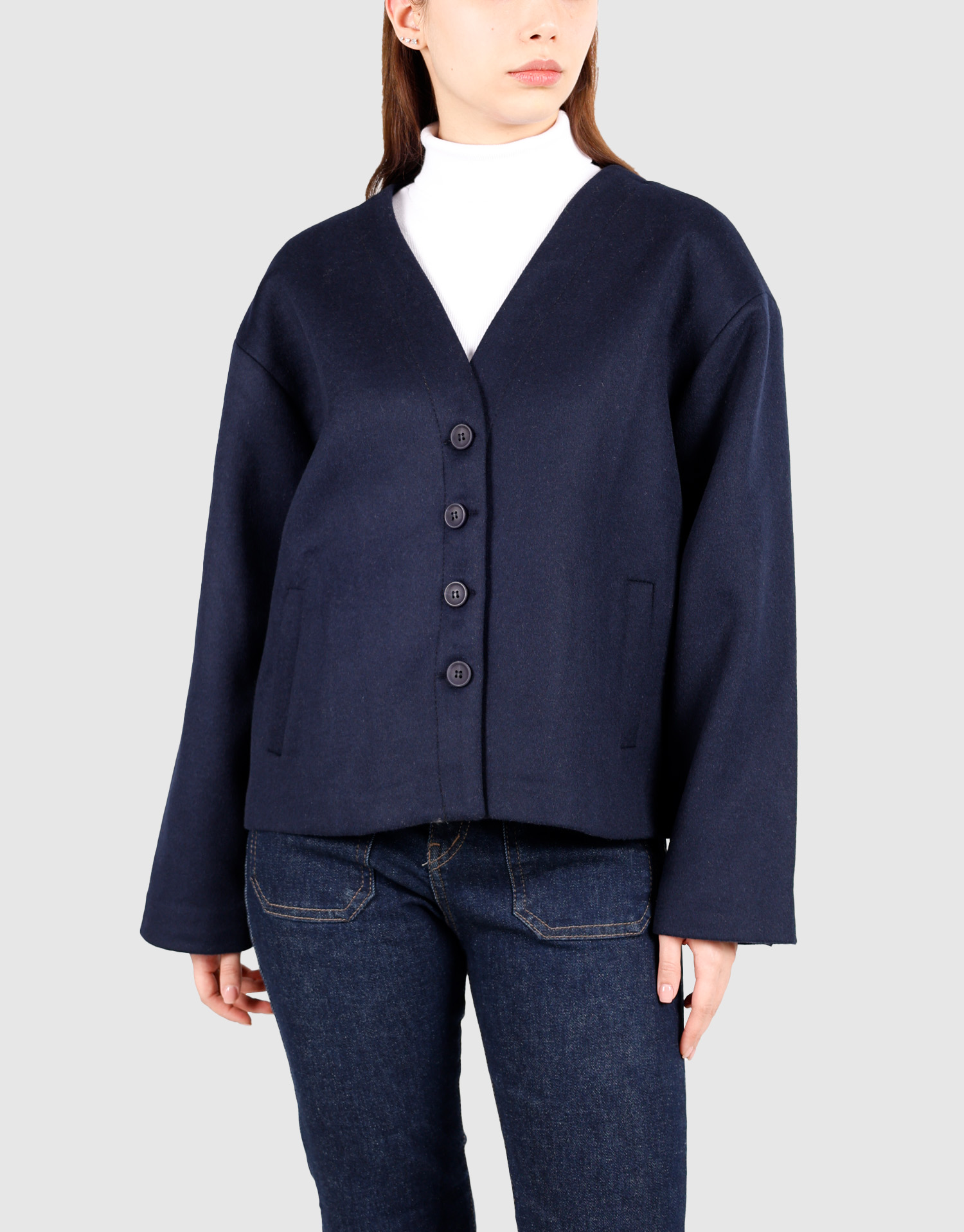 کت چهار دکمه سرمه ای