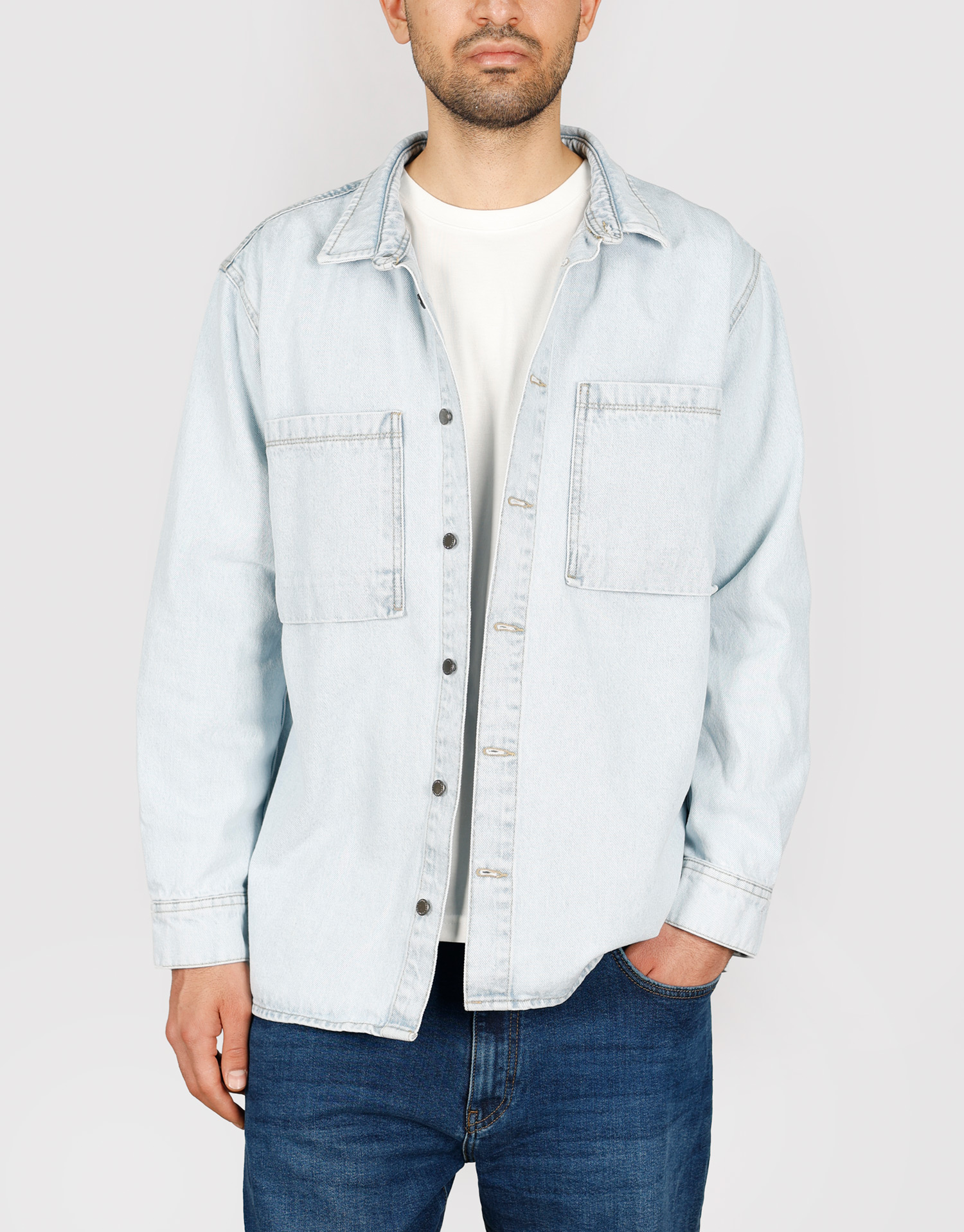 کت جین آبی یخی