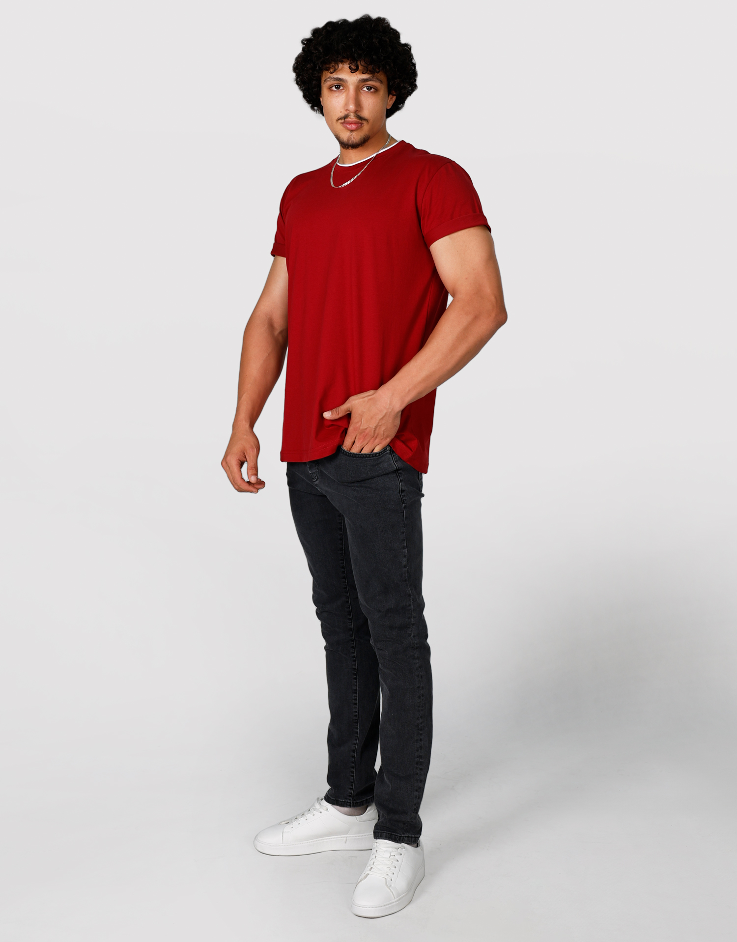 شلوار بی رادو اسلیم طوسی تیره