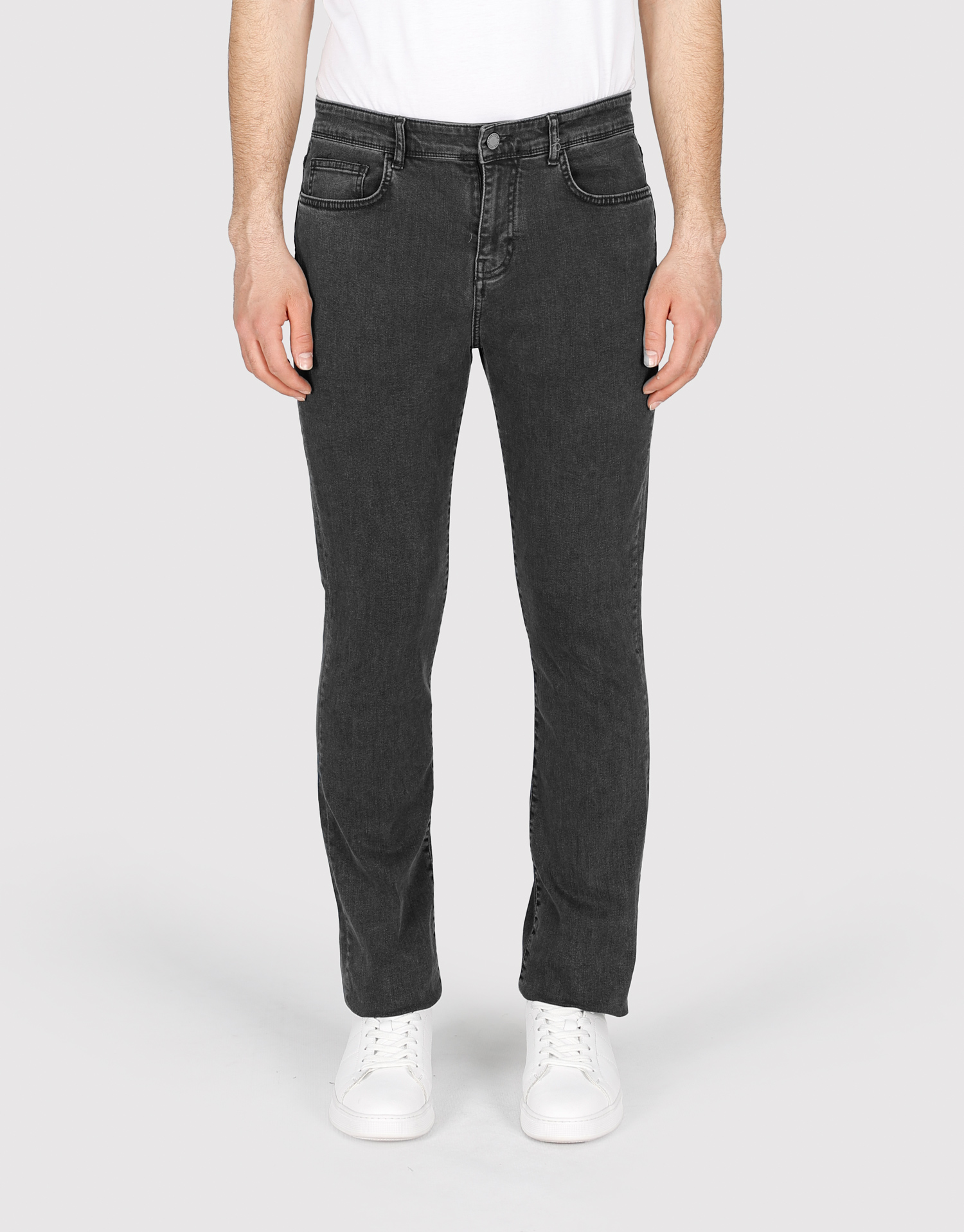 شلوار بی رادو طوسی تیره