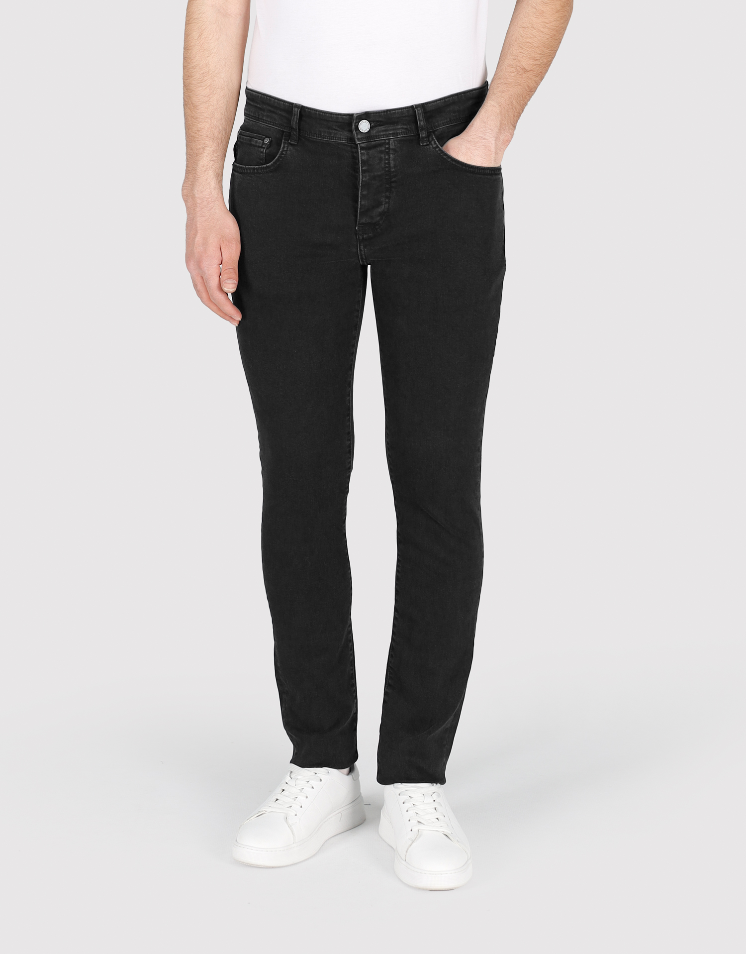 شلوار بی رادو اسلیم ذغالی