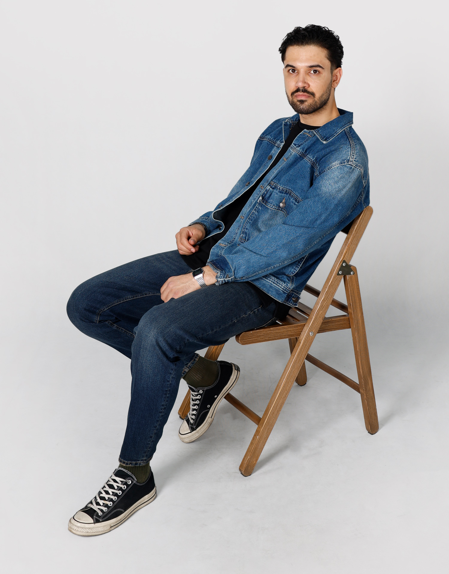 کت جین تک جیب بزرگ