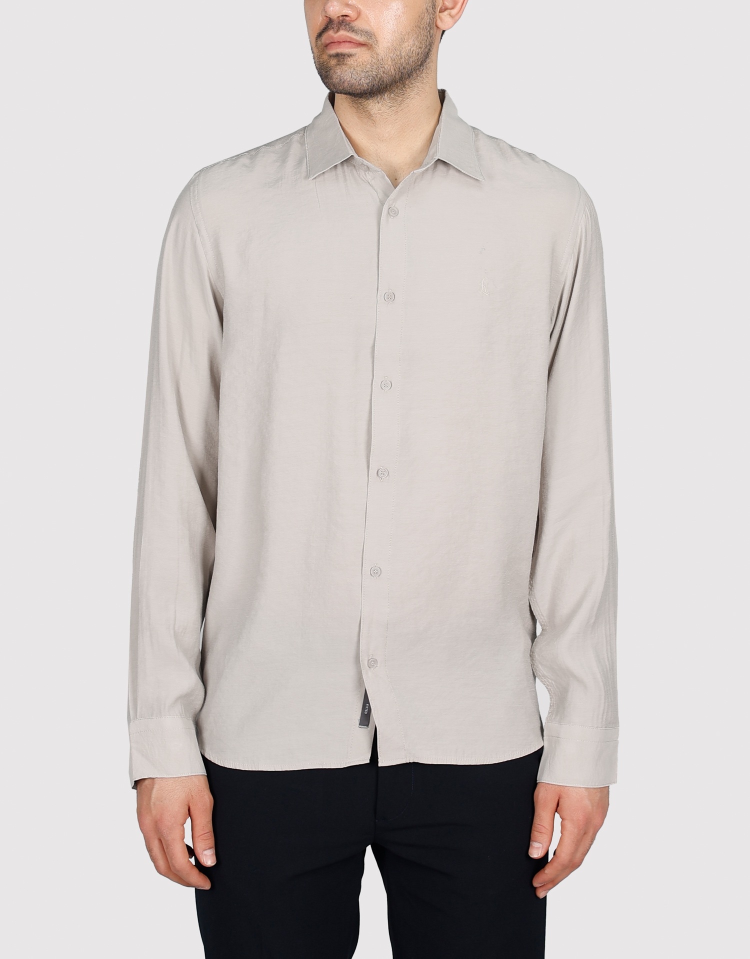 پیراهن آستین بلند کرم