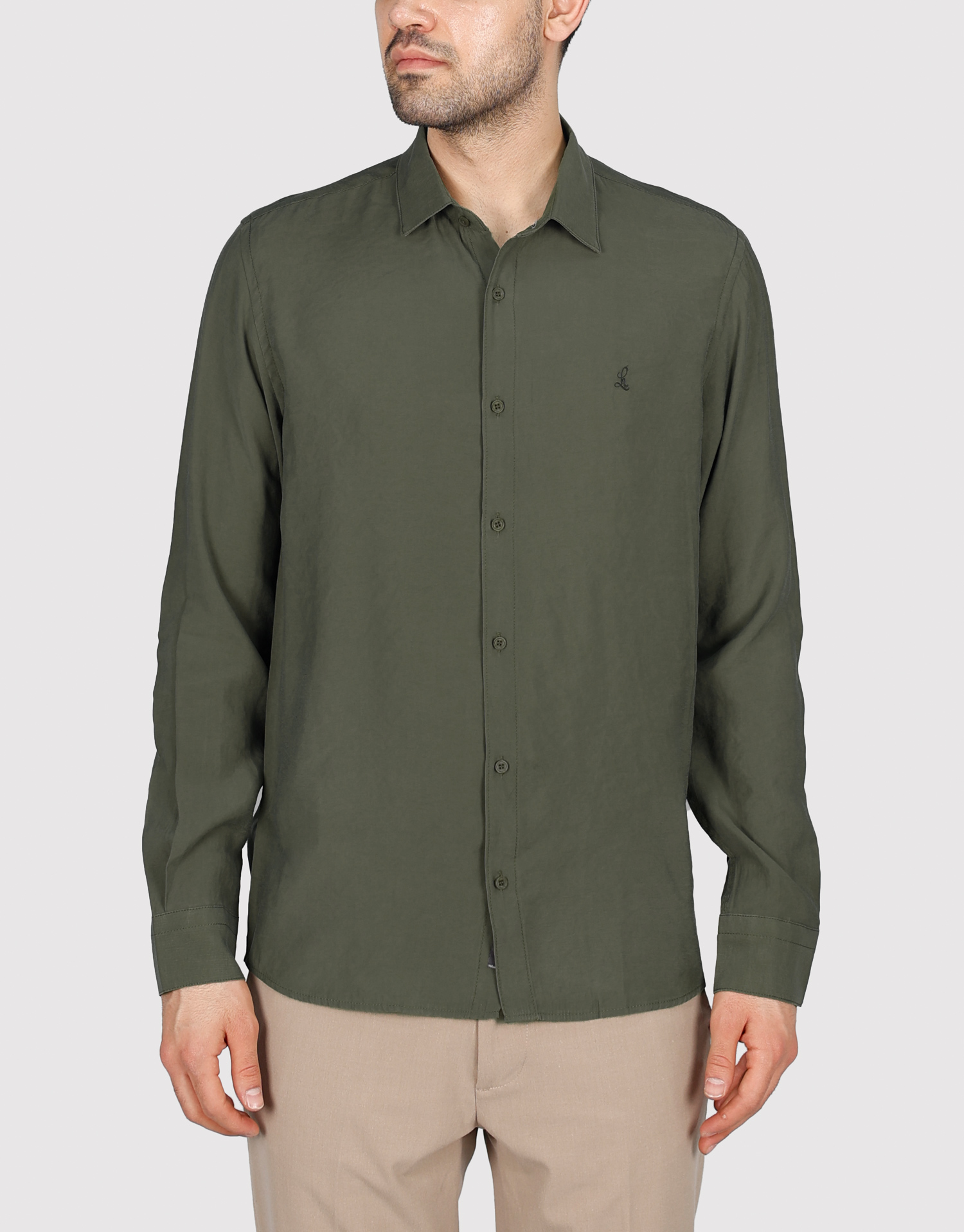 پیراهن آستین بلند سبز