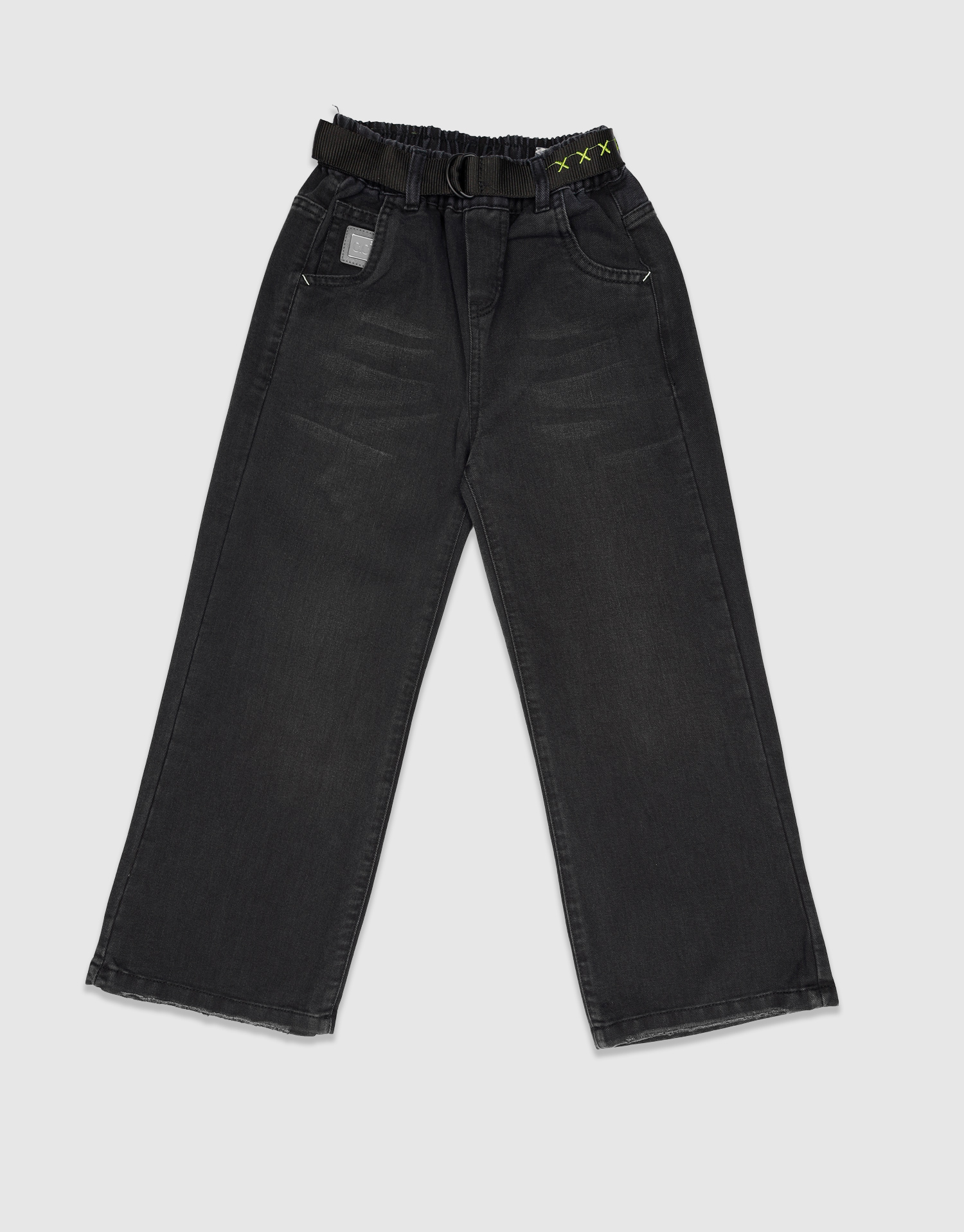 شلوار بگی کمرکش مشکی 10-6 سال