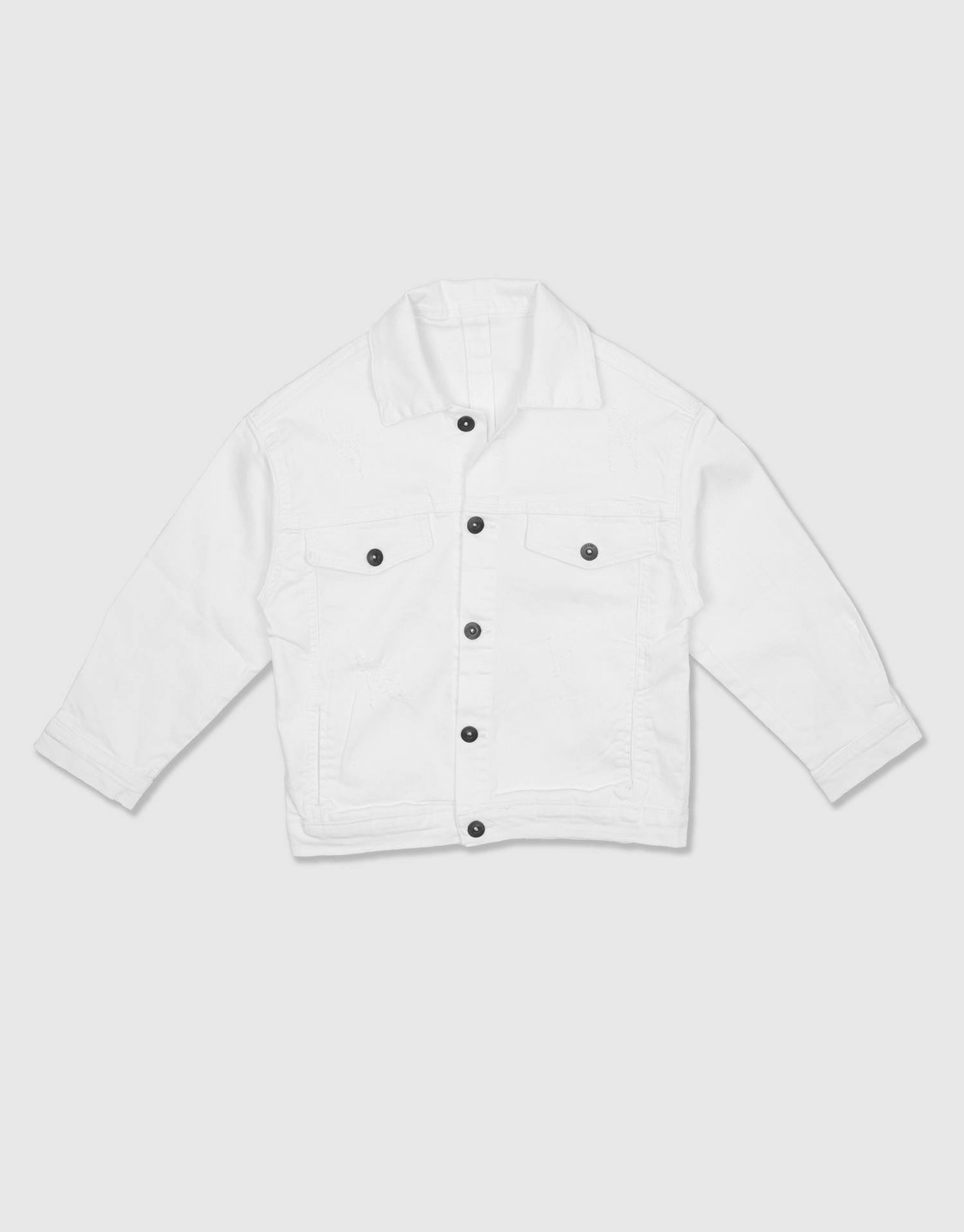 کت دوجیب سفید 10-6 سال