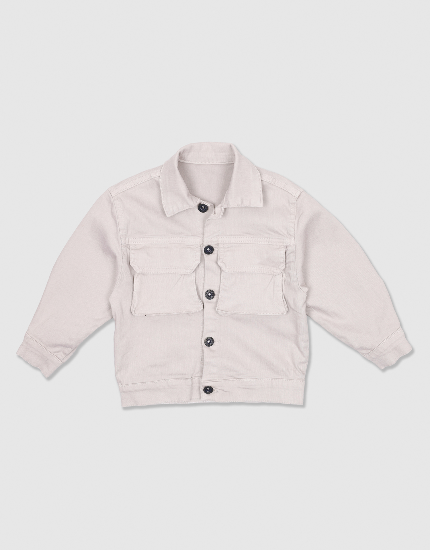 کت کوتاه دوجیب کرم روشن 9-3 سال