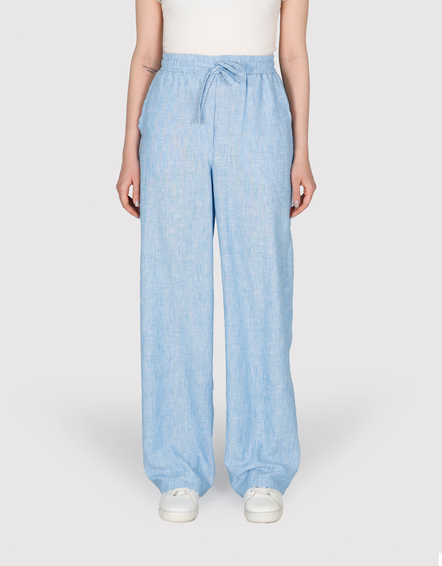 شلوار کمرکش لینن