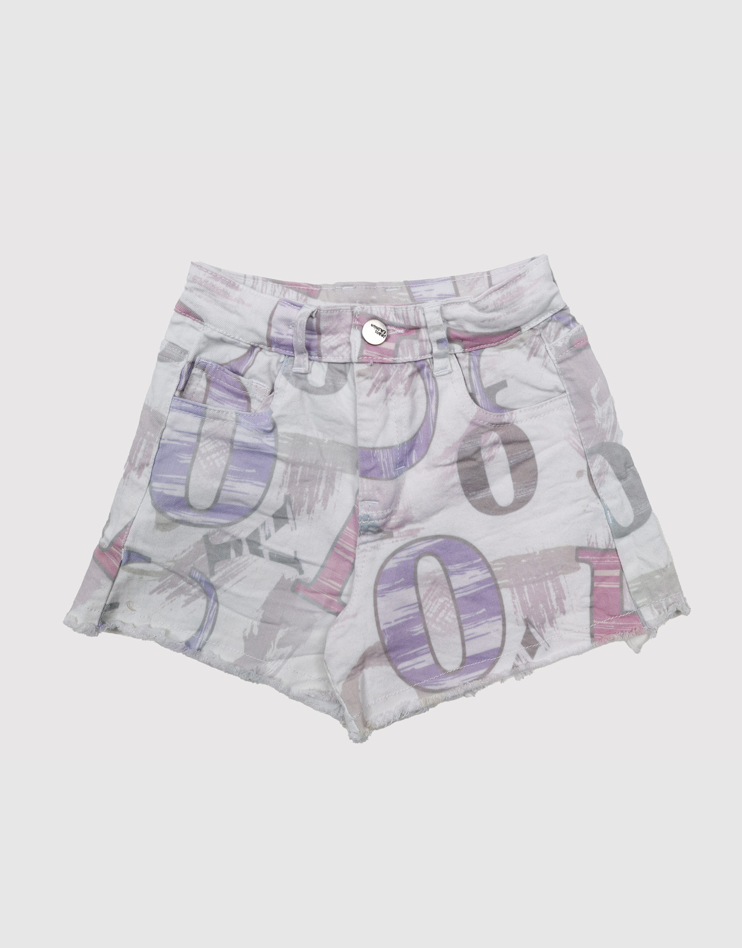 شلوارک لبه ریش شیری 10-6 سال