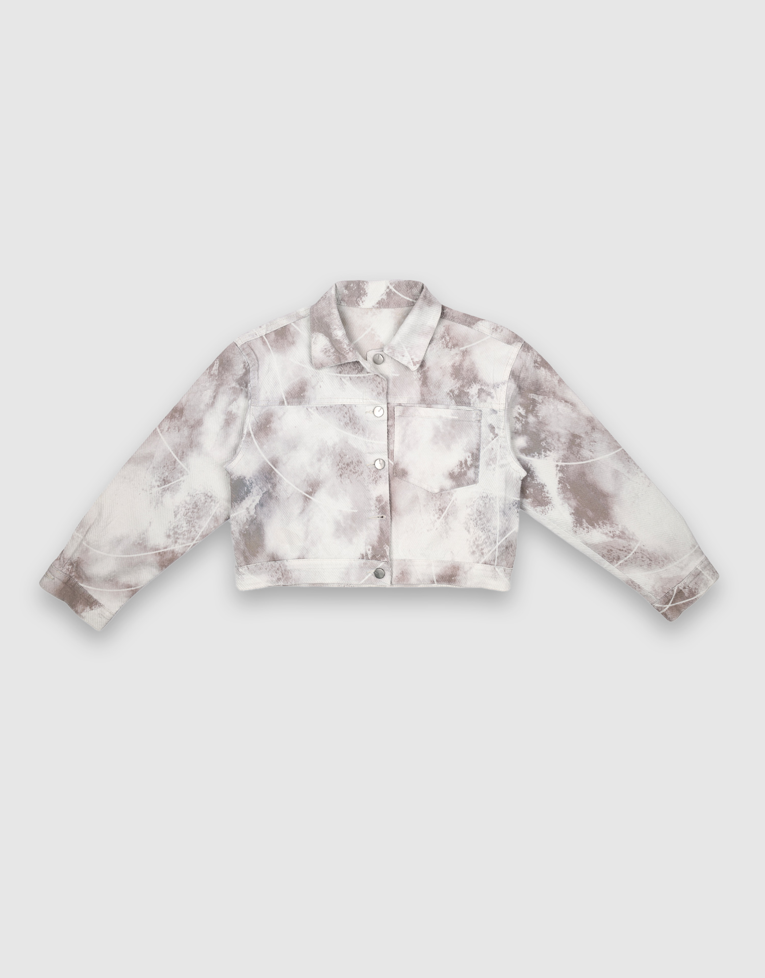 کت کوتاه آبرنگی قهوه ای 14-10 سال