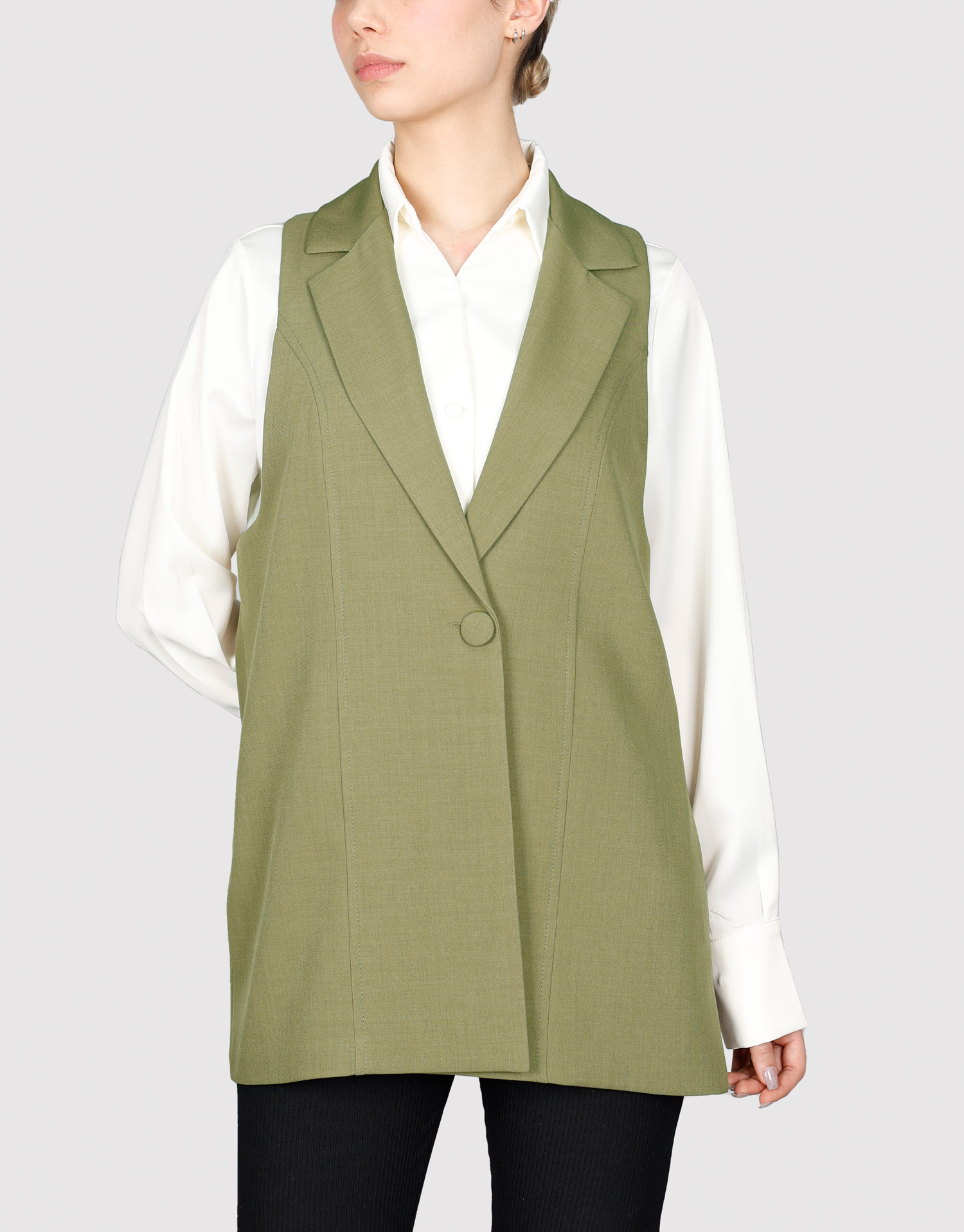 ژیله تک دکمه بلند سدری