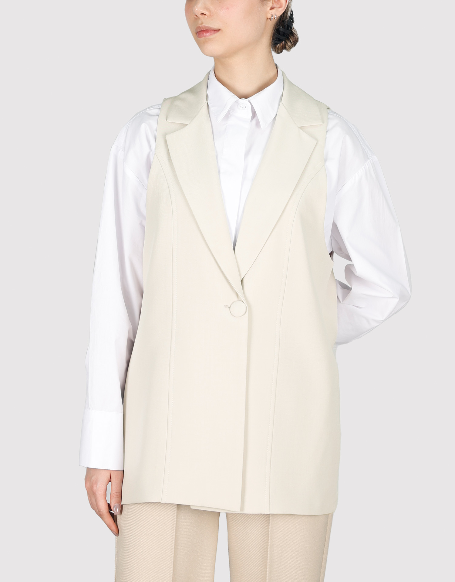 ژیله تک دکمه بلند استخوانی