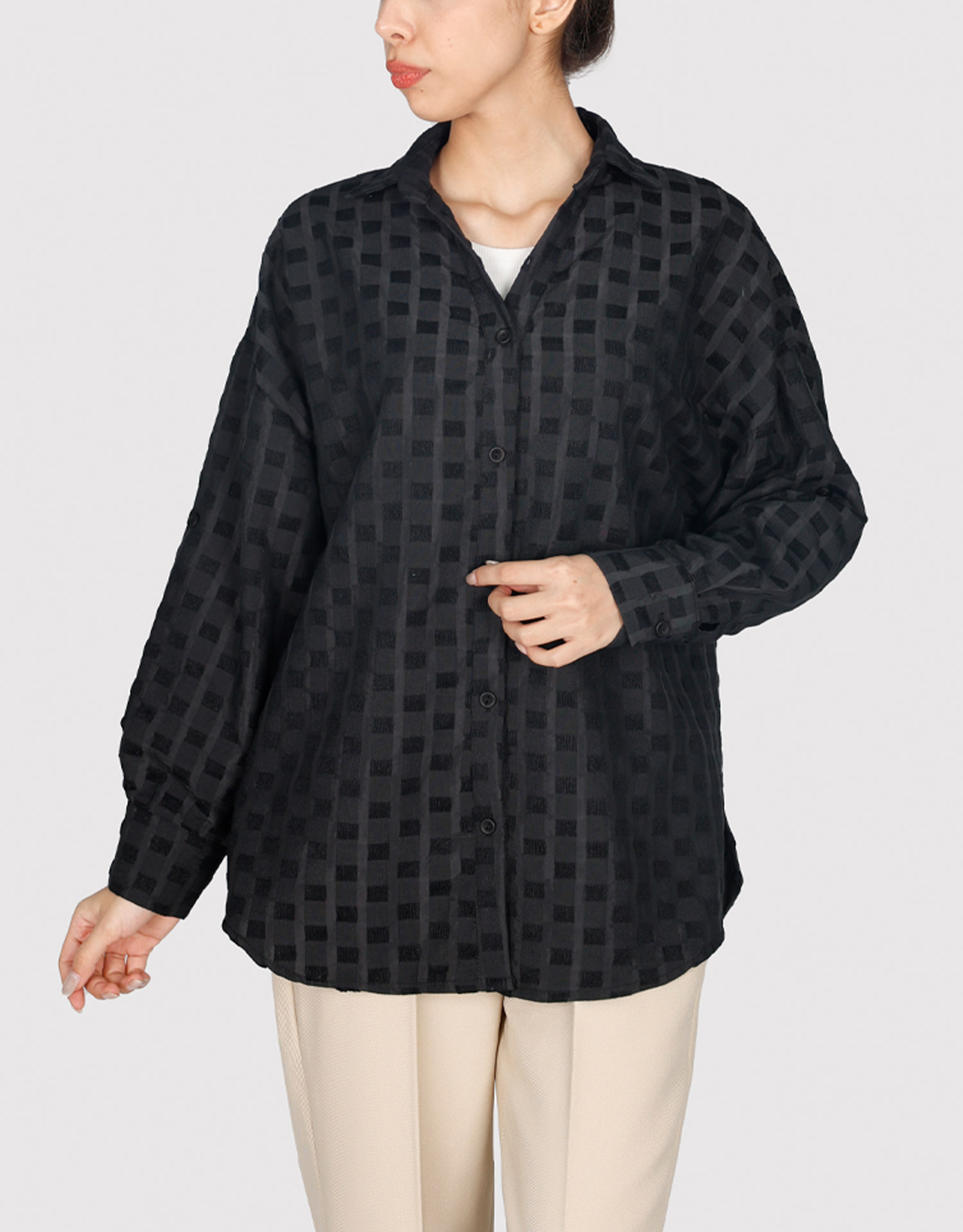 شومیز پشت بلند مشکی