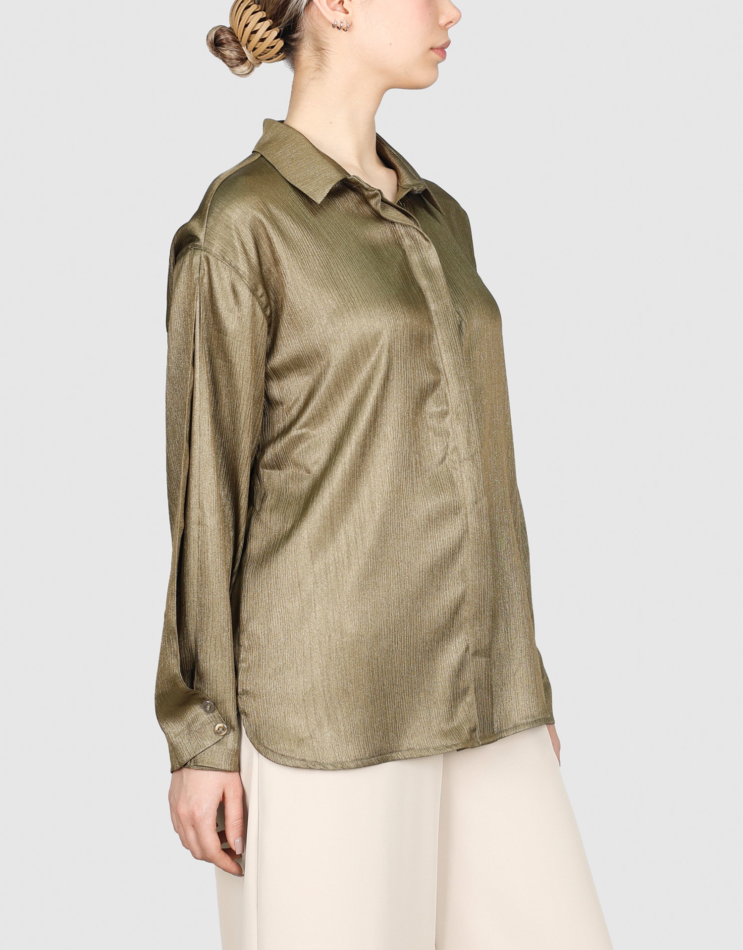 شومیز آستین پیلی دار سدری