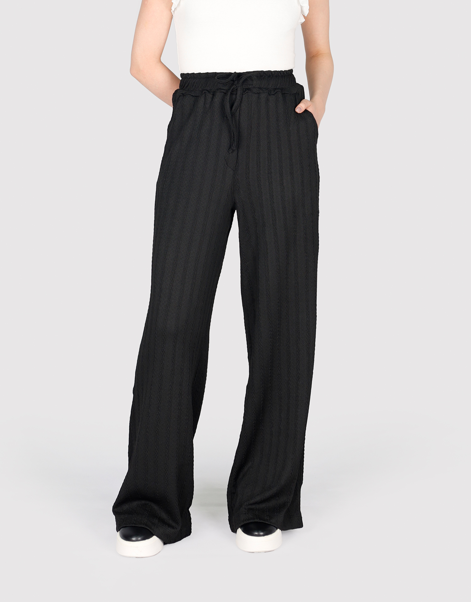 شلوار کمرکش مشکی