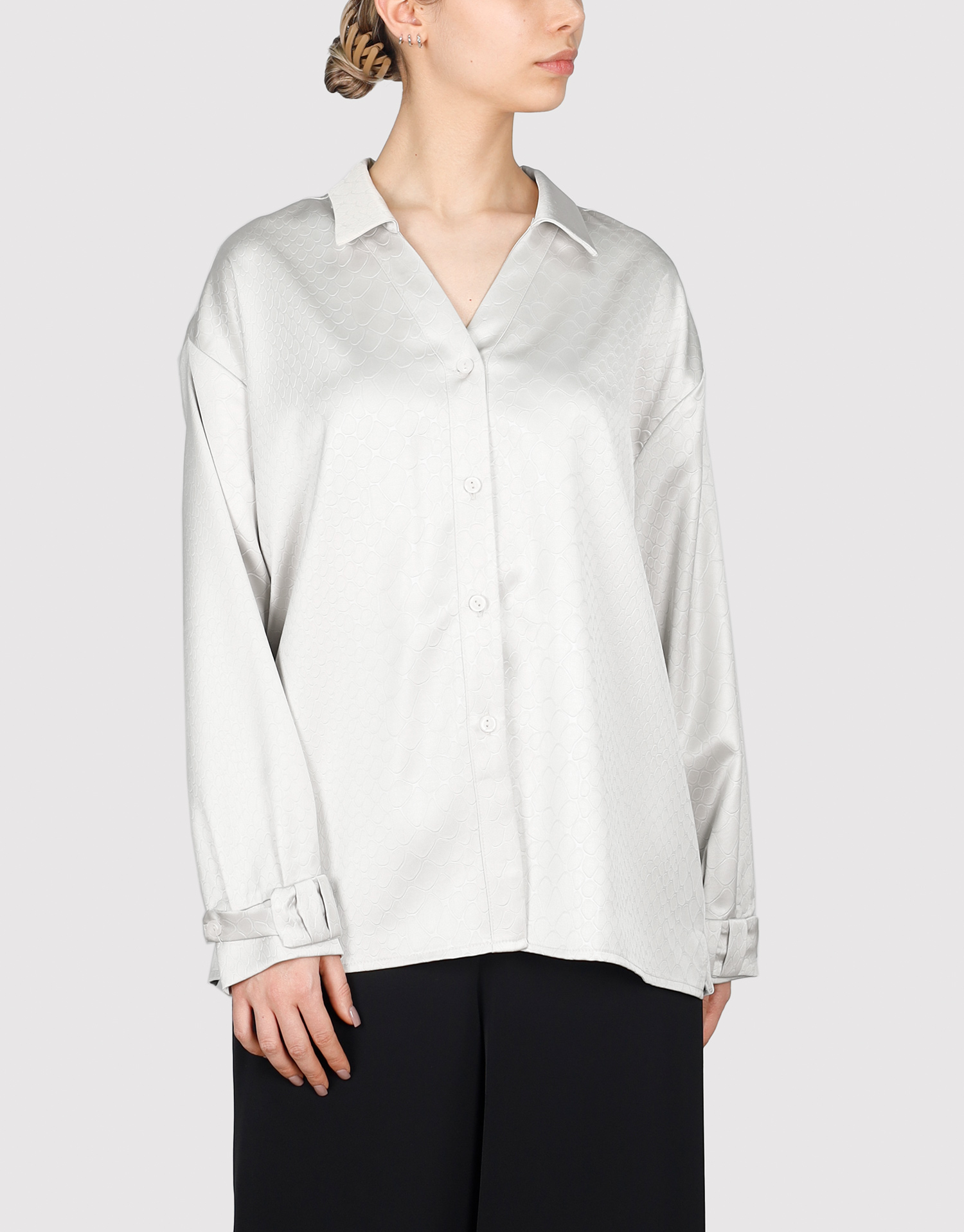 شومیز پوست ماری برجسته استخوانی