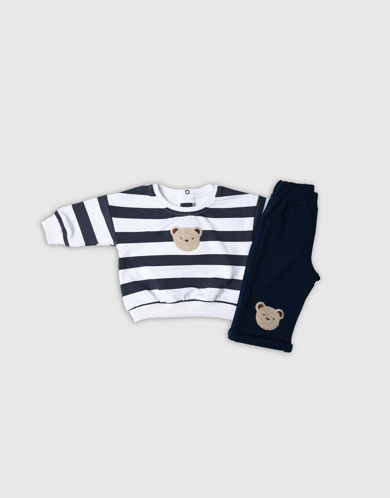 بلوز و شلوار گلدوزی خرس 2-0 سال