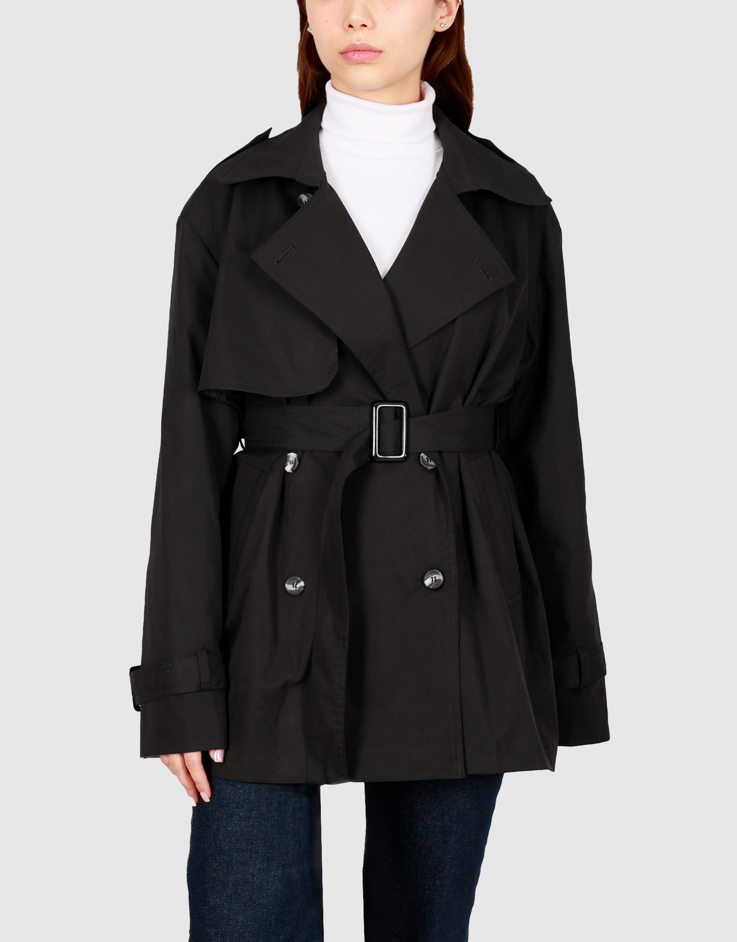 بارانی دو جیب مشکی