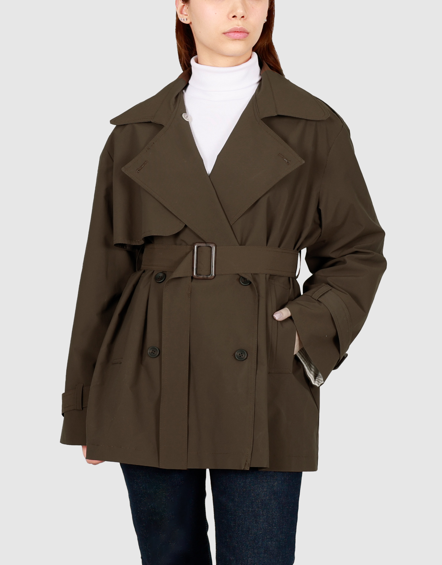 بارانی دو جیب شکلاتی