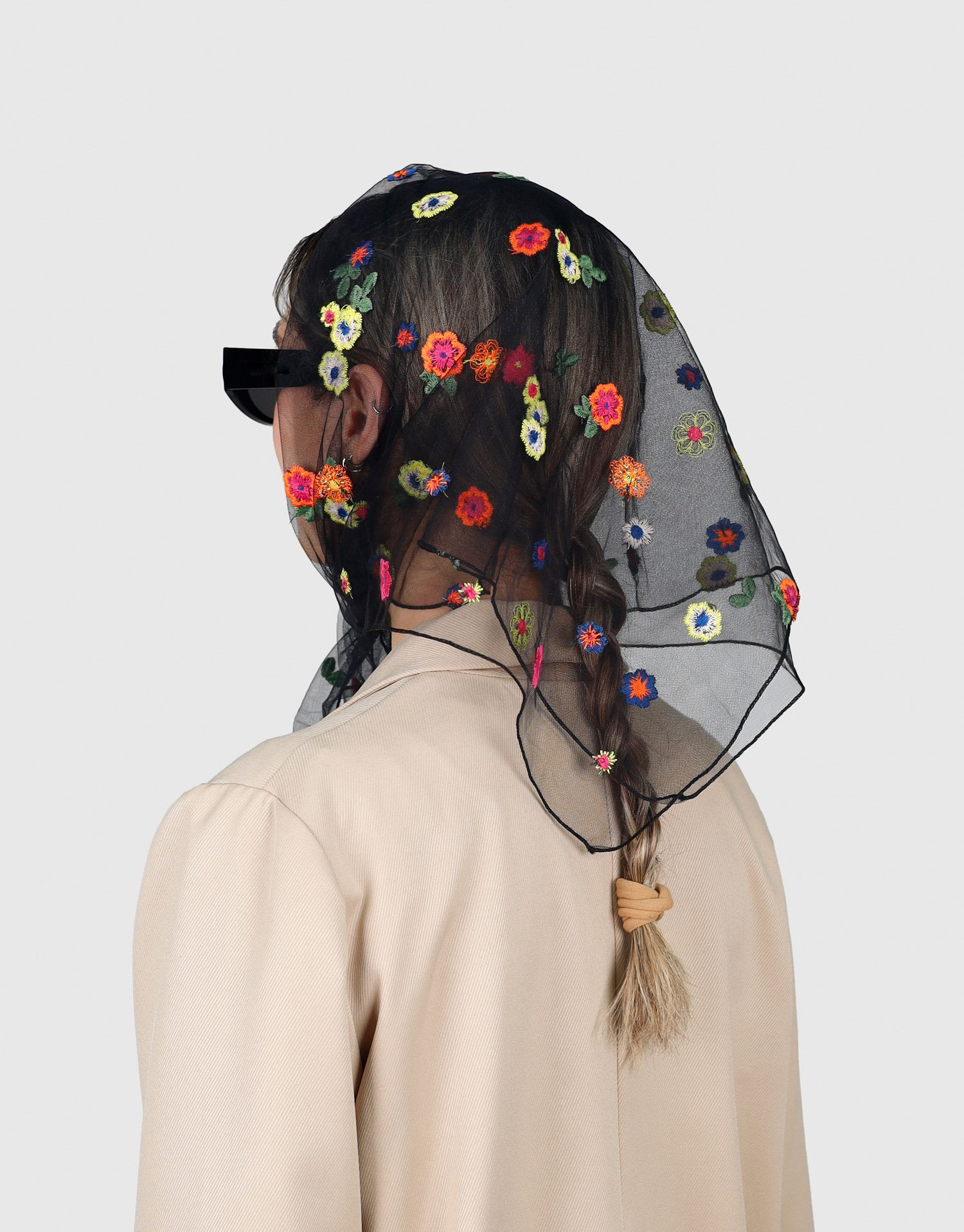 مینی اسکارف گل رنگی