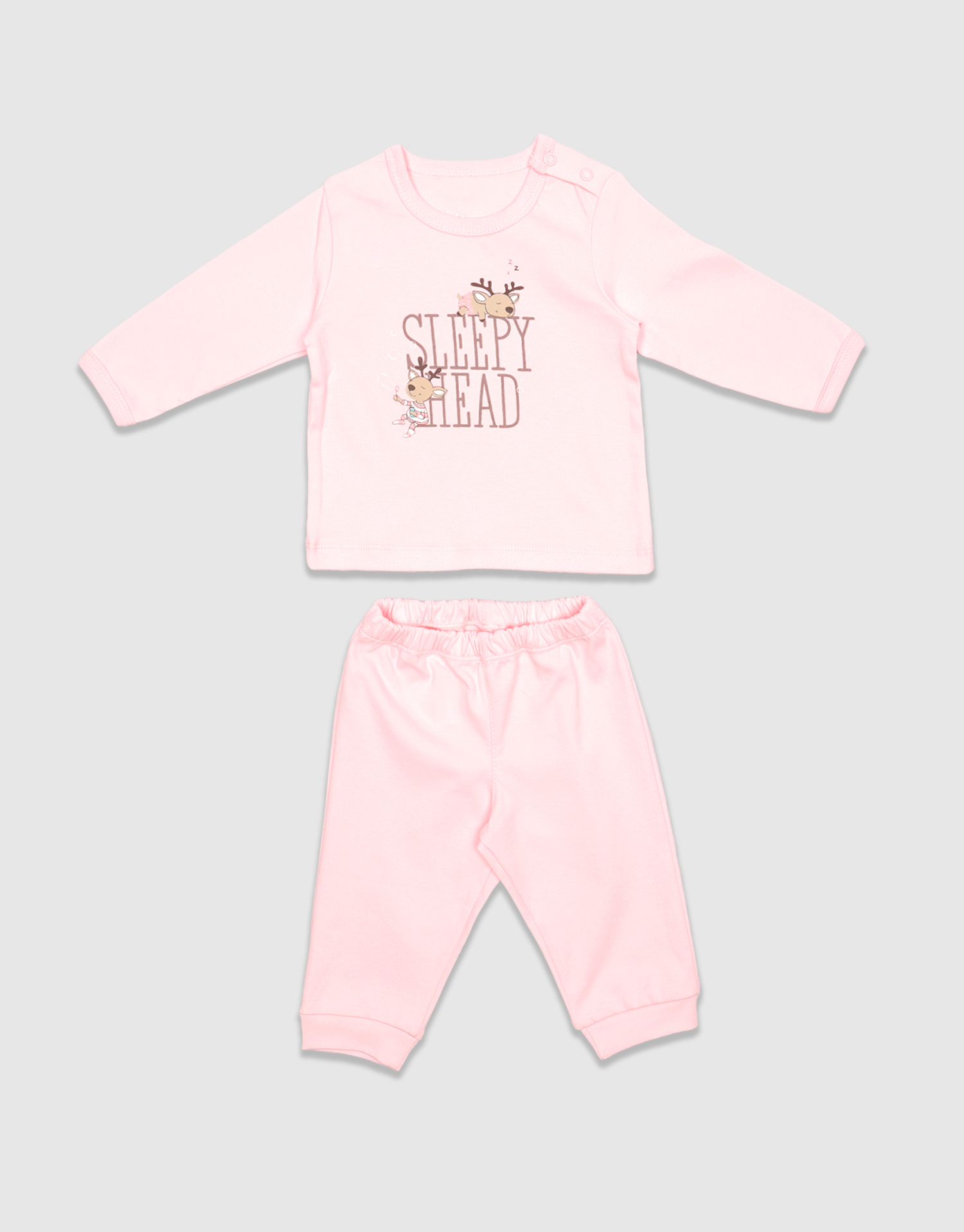 بلوز و شلوار سرشانه دکمه دار 3-0 سال